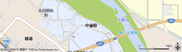 京都府南丹市八木町南広瀬（中河原）周辺の地図