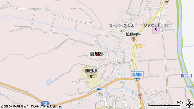 〒707-0113 岡山県美作市真加部の地図