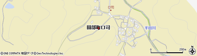 京都府南丹市園部町口司周辺の地図