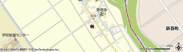 滋賀県竜王町（蒲生郡）林周辺の地図