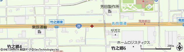 愛知県海部郡飛島村竹之郷周辺の地図