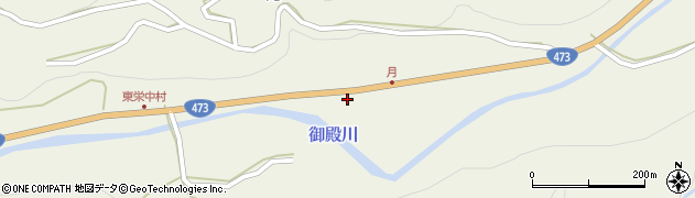 愛知県東栄町（北設楽郡）月（山手）周辺の地図