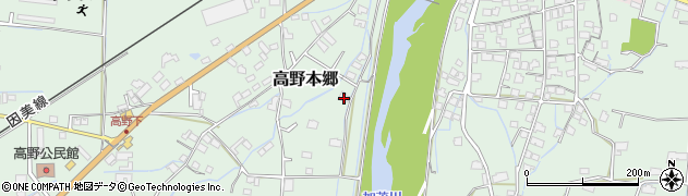 岡山県津山市高野本郷2164周辺の地図