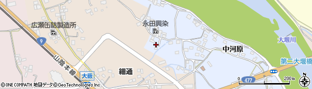 京都府南丹市八木町南広瀬中島周辺の地図