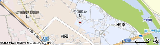 京都府南丹市八木町南広瀬（中島）周辺の地図