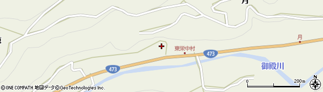 愛知県東栄町（北設楽郡）月（布川田）周辺の地図