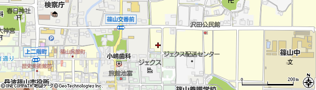 兵庫県丹波篠山市前沢田周辺の地図