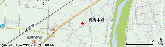 岡山県津山市高野本郷1848周辺の地図