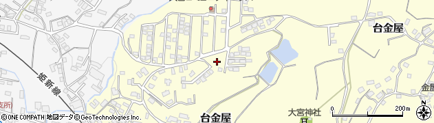 岡山県真庭市台金屋周辺の地図