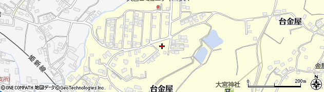 岡山県真庭市台金屋周辺の地図