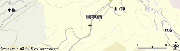 愛知県豊田市国閑町南周辺の地図