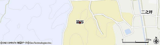 兵庫県丹波篠山市箱谷周辺の地図
