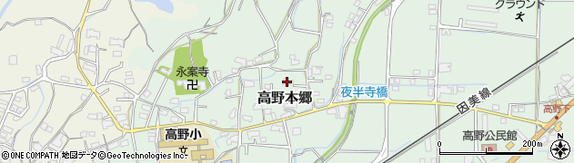 岡山県津山市高野本郷814周辺の地図