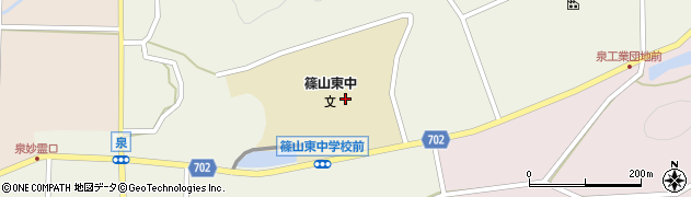 丹波篠山市立篠山東中学校周辺の地図