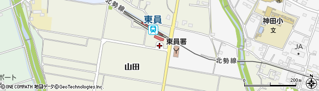 東員駅周辺の地図