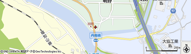 兵庫県丹波篠山市明野161周辺の地図