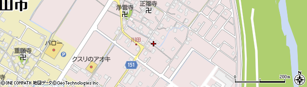 滋賀県守山市川田町888周辺の地図