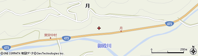 愛知県北設楽郡東栄町月鍛治屋平周辺の地図