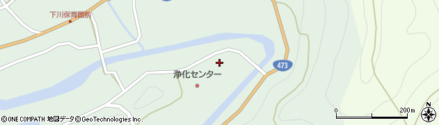 愛知県東栄町（北設楽郡）下田（中原）周辺の地図