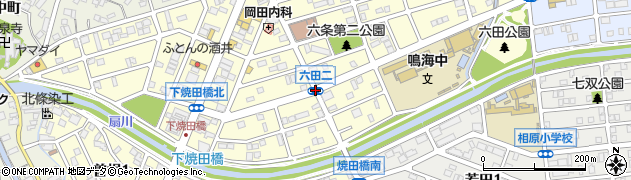 六田２周辺の地図