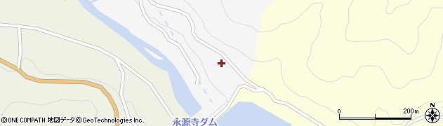 永源寺ダム周辺の地図