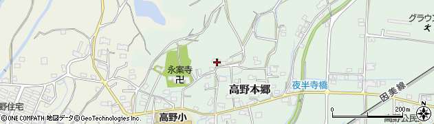 岡山県津山市高野本郷954周辺の地図