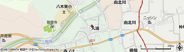 京都府南丹市八木町青戸（大浦）周辺の地図