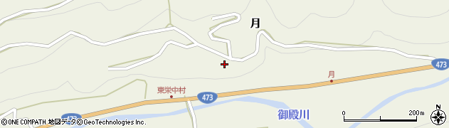 愛知県北設楽郡東栄町月下平ノ周辺の地図