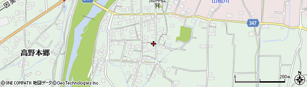 岡山県津山市高野本郷2723周辺の地図