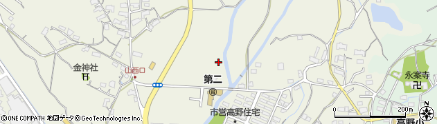 岡山県津山市高野山西周辺の地図