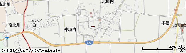 京都府亀岡市旭町（仲垣内）周辺の地図