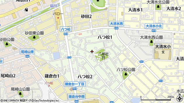 〒458-0810 愛知県名古屋市緑区八つ松の地図