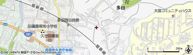 岡山県真庭市多田55周辺の地図