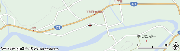 愛知県東栄町（北設楽郡）下田（長沢）周辺の地図