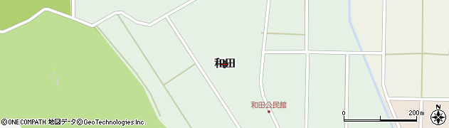 兵庫県丹波篠山市和田周辺の地図
