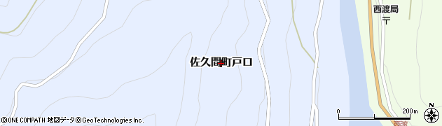 静岡県浜松市天竜区佐久間町戸口周辺の地図