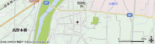 岡山県津山市高野本郷2727周辺の地図