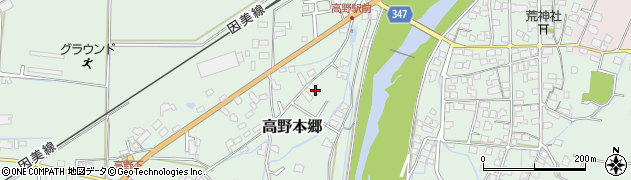 岡山県津山市高野本郷2119周辺の地図