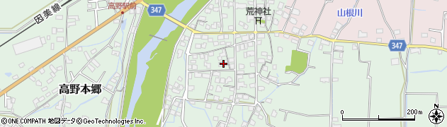岡山県津山市高野本郷2754周辺の地図