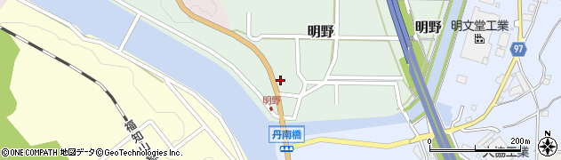 兵庫県丹波篠山市明野181周辺の地図