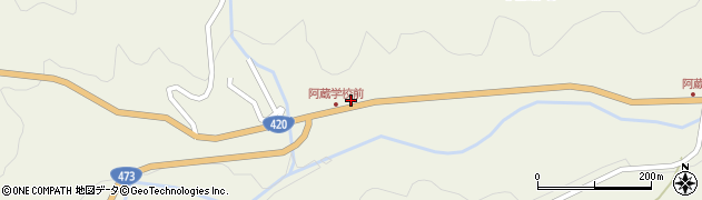 愛知県豊田市阿蔵町仏供田34周辺の地図