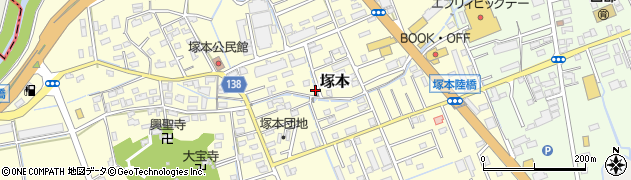 静岡県田方郡函南町塚本周辺の地図