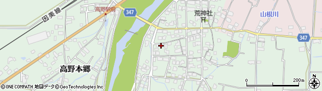 岡山県津山市高野本郷2750周辺の地図
