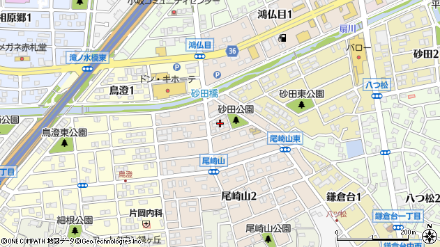 〒458-0024 愛知県名古屋市緑区尾崎山の地図
