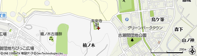 愛知県豊田市志賀町楠ノ木周辺の地図