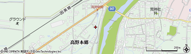 岡山県津山市高野本郷2108周辺の地図