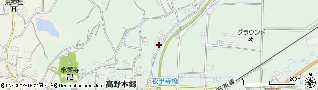 岡山県津山市高野本郷624周辺の地図