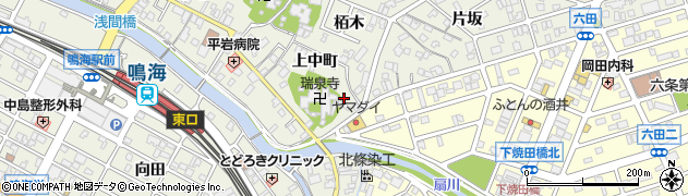 愛知県名古屋市緑区鳴海町上中町17周辺の地図