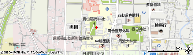 兵庫県丹波篠山市山内町周辺の地図