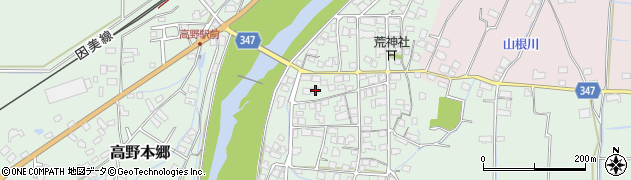 岡山県津山市高野本郷2817周辺の地図